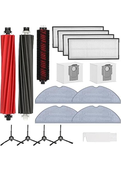 S8 Pro Ultra S8+ Ana Yan Fırça Filtre Toz Torbası Robot Süpürge Yedek Parçaları Aksesuarları (Yurt Dışından)