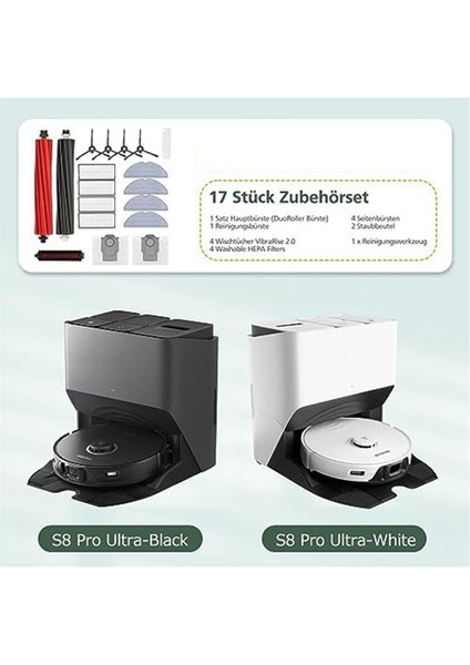 S8 Pro Ultra S8+ Ana Yan Fırça Filtre Toz Torbası Robot Süpürge Yedek Parçaları Aksesuarları (Yurt Dışından) indirimleri