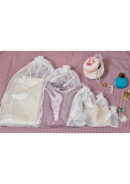 Fransız Dantelli Organize Bohça Keseleri modelleri