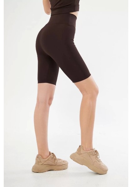 Biker Sporcu Şort - Kahve fiyatları