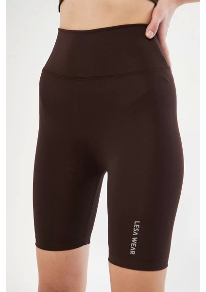 Biker Sporcu Şort - Kahve modelleri