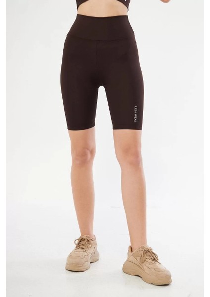 Biker Sporcu Şort - Kahve fırsatları