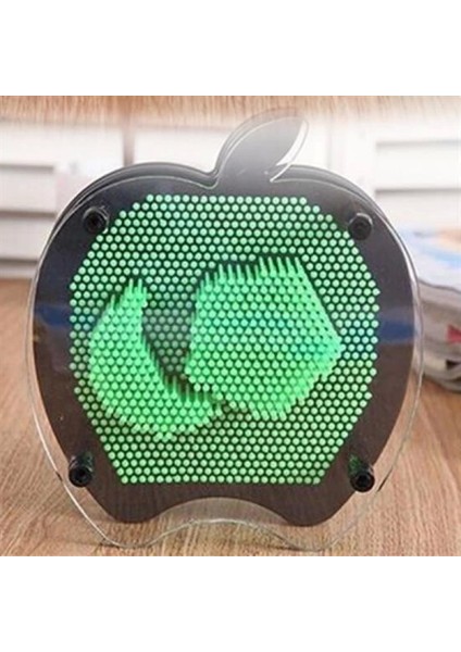 Elma Şeklinde Pin Art Dekoratif 3D Çivi Sanatı Filografi Tahtası