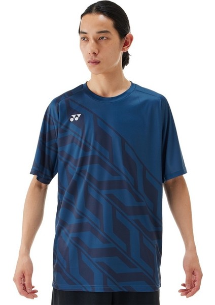 YY25 16741 Erkek Spor Tişört Lacivert