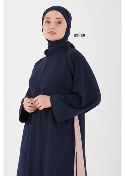 Leyla Abaya Şal Peçe 3'lü Set Lacivert indirimleri