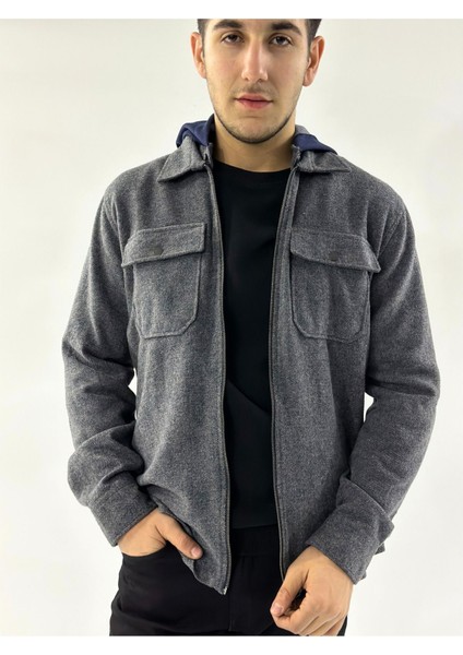 Kapüşonlu Sweat Gömlek