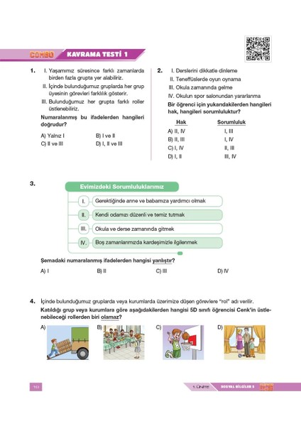 Süper Combo Sosyal Bilgiler 5. Sınıf Soru Kitabı fırsatları