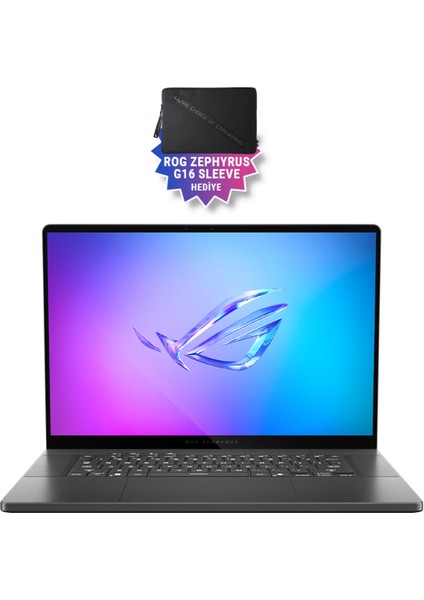 ROG Zephyrus G16 GU605CW-QR159 16GB GeForce RTX5080 Intel Ultra 9 285H 32GB RAM 2TB SSD 16 inç OLED 240Hz 0.2ms Taşınabilir Bilgisayar