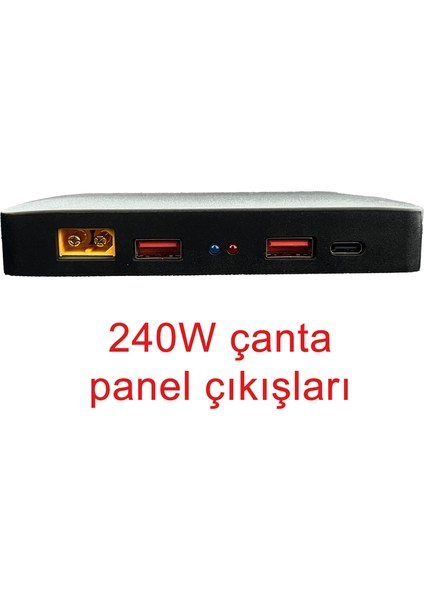 PS600 Taşınabilir Güç Istasyonu ve 240W Katlanabilir Solar Çanta Panel Ikisi Bir Arada