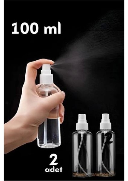 Püskürtücü Boş Sprey Şişe 100 ml 2 Adet