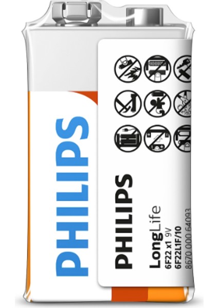 Extra Çinko Pil 9V 6F22L1F