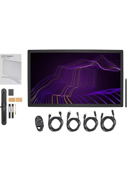 Grafik Tablet Cintiq Pro 27 4K Ekran 23,5 x 13,2 inç HDMI Bağlantı Özellikleriyle modelleri