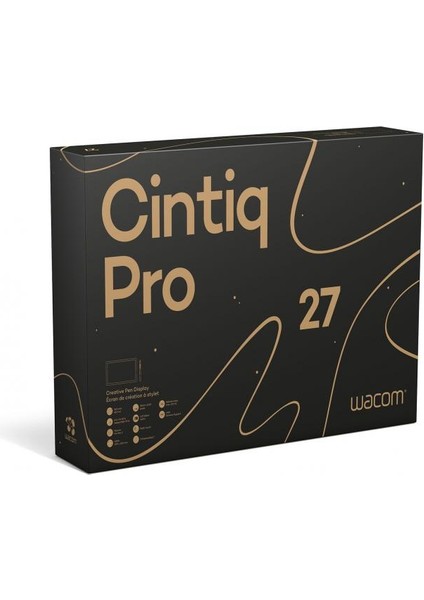 Grafik Tablet Cintiq Pro 27 4K Ekran 23,5 x 13,2 inç HDMI Bağlantı Özellikleriyle
