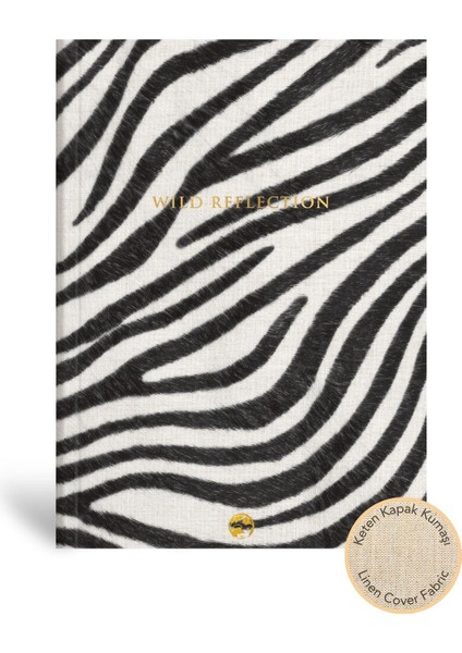 Keten Ciltli Düz Defter Zebra 17X24
