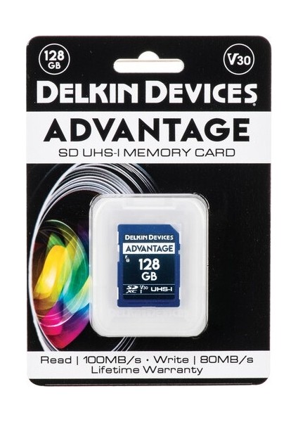 Delkın Advantage 128GB Sd Uhs-I V30 Hafıza Kartı
