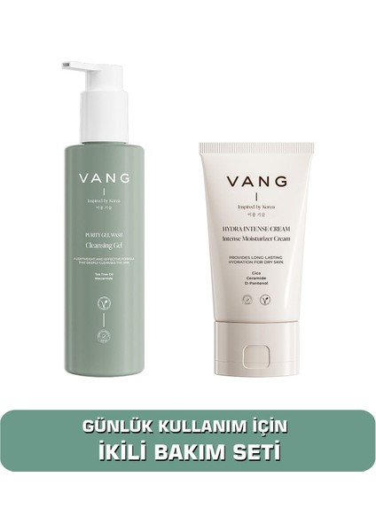 2'li Nemlendirici Krem | Cica & Panthenol - Cleasing Yüz Temizleme Jeli Günlük Bakım Seti