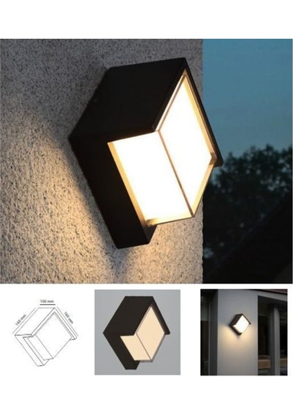 Ekim Aydınlatma 12 Watt 3000K Ledli Dış Mekan,balkon,bahçe,duvar,teras,kamelya Apliği, LED Armatür fırsatları