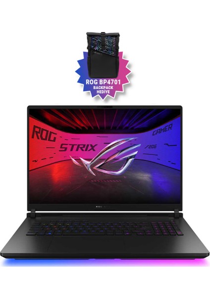 Rog Strix Scar 18 G835LW-SA128 16GB RTX5080 175W Intel Ultra 9 275HX 64GB Ram 2tb Performance SSD 18 Inç Wqxga 240Hz Taşınabilir Bilgisayar