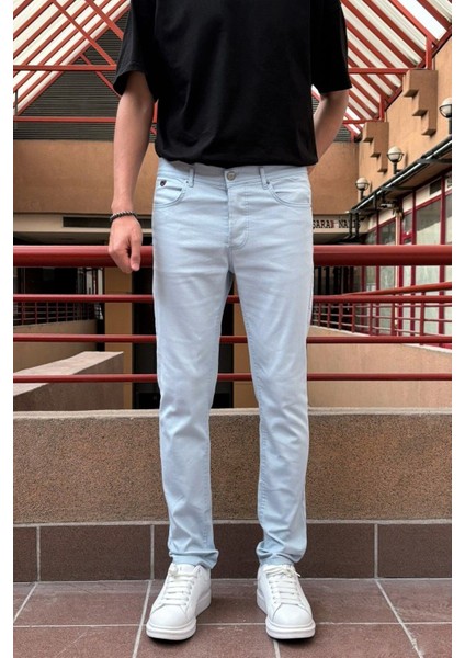 Erkek, Slim-fit, Dar Kesim, Gabardin Pantolon 085