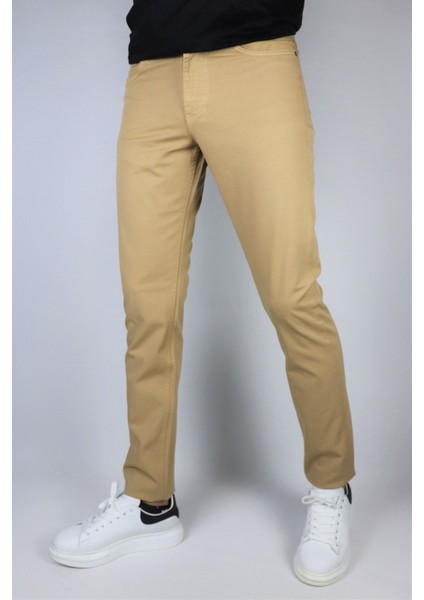 Erkek, 5 Cep, Standart-fit, Chino, Pantolon