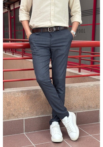 Erkek, cep detaylı, Old Money culture, Ekose desenli, Poliviskon kumaş, pantolon indirimleri