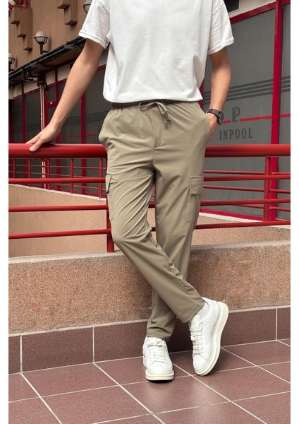 Erkek, Regular Fit, Paraşüt Kumaş, Kargo Cep, Lastikli Pantolon 24ınp276 modelleri