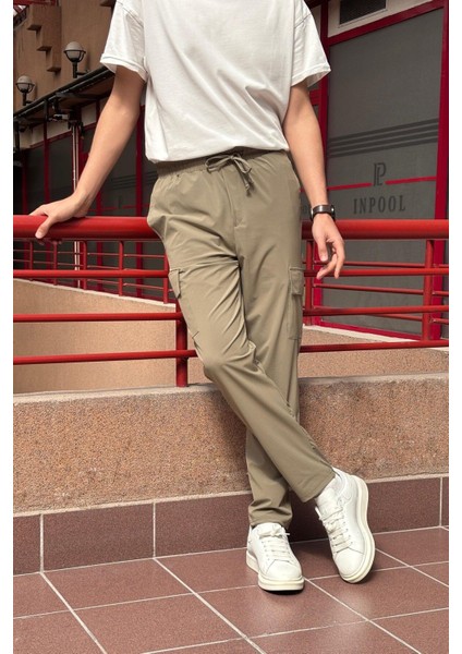 Erkek, Regular Fit, Paraşüt Kumaş, Kargo Cep, Lastikli Pantolon 24ınp276 fırsatları