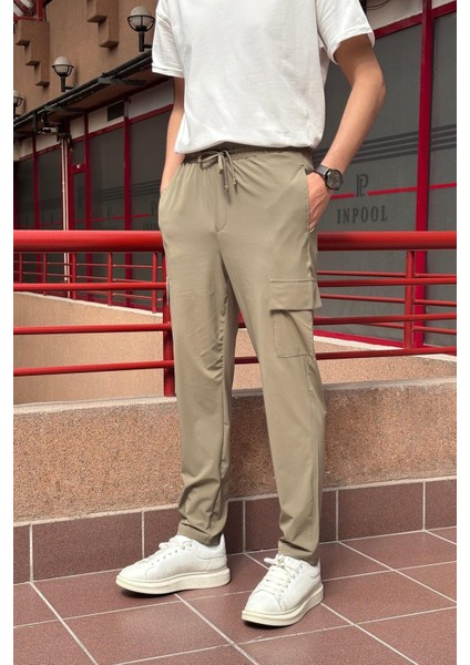 Erkek, Regular Fit, Paraşüt Kumaş, Kargo Cep, Lastikli Pantolon 24ınp276 indirimleri