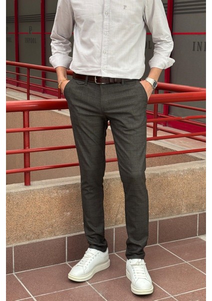 Erkek, cep detaylı, Old Money culture, Ekose desenli, Poliviskon kumaş, pantolon fiyatları