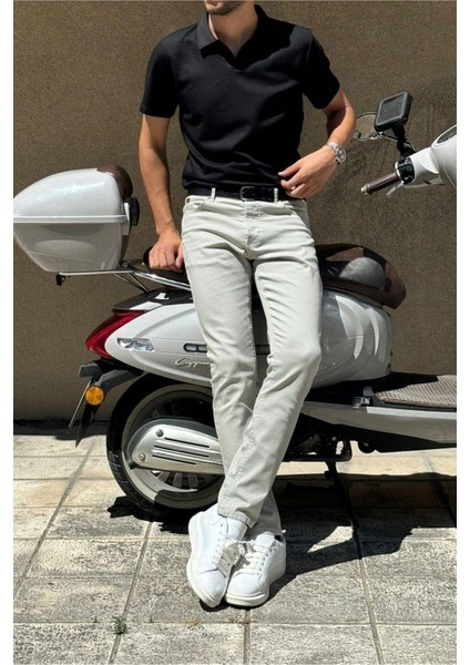 Erkek, Slim-fit, Dar Kesim, Gabardin Pantolon 085 fırsatları