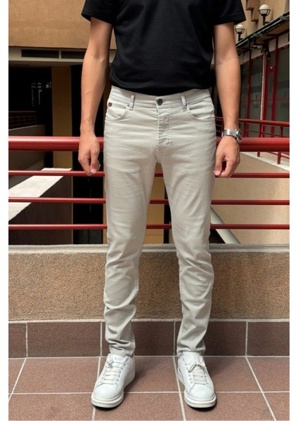 Erkek, Slim-fit, Dar Kesim, Gabardin Pantolon 085
