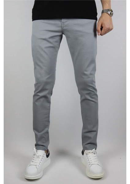Erkek, Slim-fit, Dar Kesim, Gabardin Pantolon