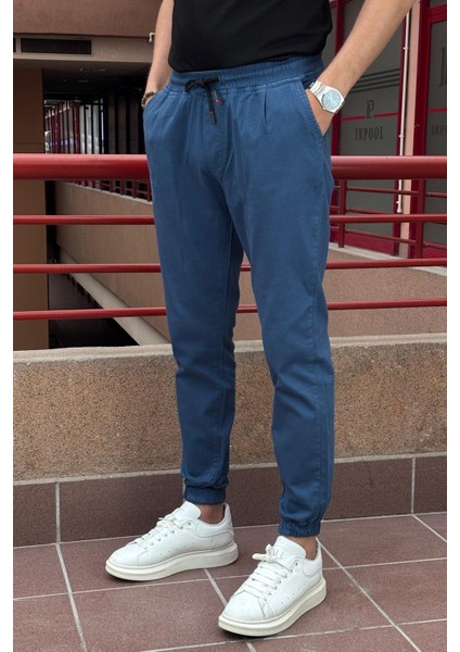 Erkek, Bel Ve Paça Lastikli, Esnek Kumaş, Jogger Pantolon modelleri