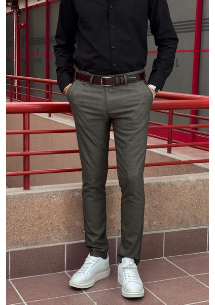 Erkek, cep detaylı, Old Money culture, Ekose desenli, Poliviskon kumaş, pantolon indirimleri