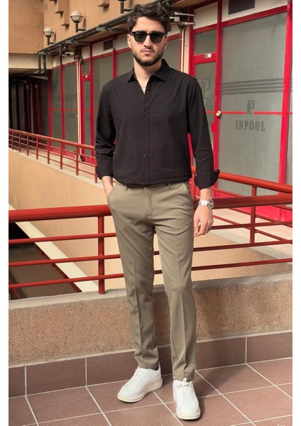 Günlük Pantolon Gri Boru Paça Modeli ile Şık ve Konforlu Kullanım