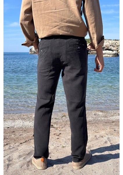 Erkek, Yandan lastikli, Dökümlü, Liyosel, Regular fit, Old Money Culture Pantolon 304 fırsatları