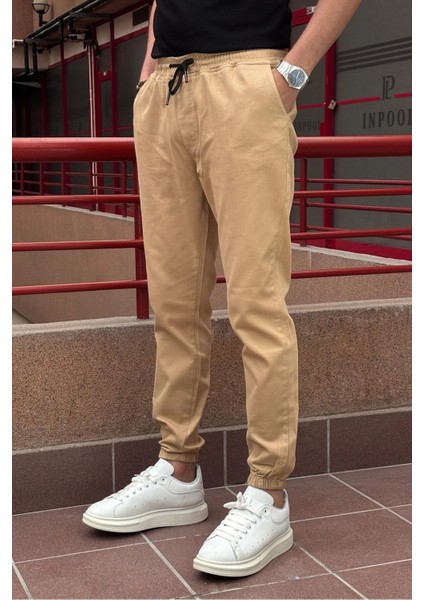 Erkek, Bel Ve Paça Lastikli, Esnek Kumaş, Jogger Pantolon fiyatları
