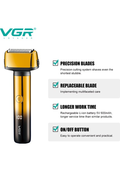 367 3-1 Folyo Elektrikli Tıraş Makinesi Erkekler Için Bakım Seti Yüz Sakal Saç Kaş Düzeltici indirimleri