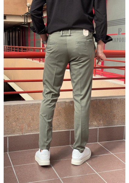 Günlük Kullanım İçin Düz Desenli Boru Paça Pantolon 23INP269 Konforlu Poliviskon Kumaş indirimleri