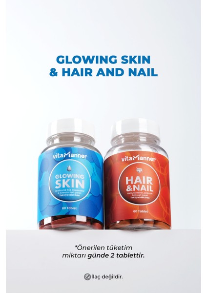 gr lowing Skin & Hair Nail 2' Li Cilt ve Saç Tırnak Takviye Seti modelleri