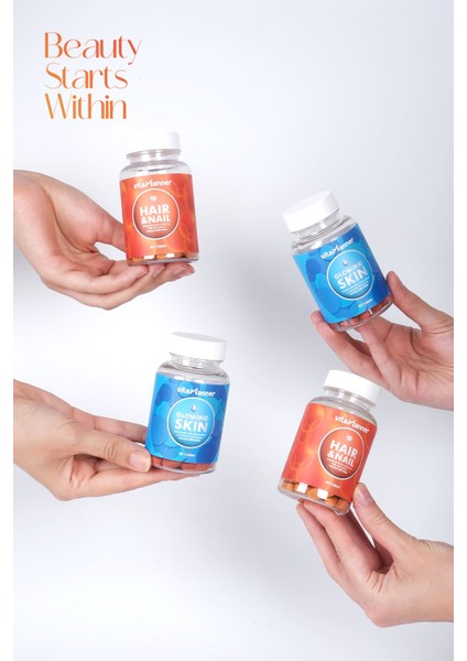 gr lowing Skin & Hair Nail 2' Li Cilt ve Saç Tırnak Takviye Seti