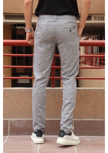 Erkek Arka Bel Lastik Detay Pamuk-keten Yazlık Pantolon fırsatları