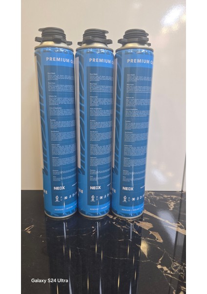 Poliüretan Tabancalı Montaj Köpüğü 840 gr (3 Adet)
