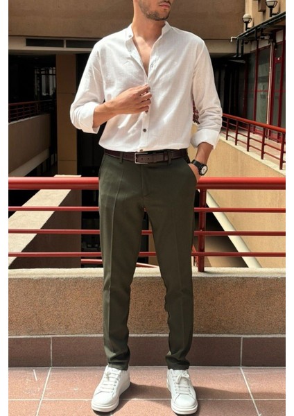 Günlük Siyah Pantolon 23INP269 Boru Paça Modern Kullanım İçin Pratik Cepli