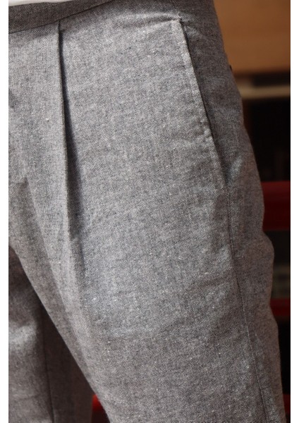 Erkek, pile detaylı beli bağcıklı-lastikli, pamuklu pantolon modelleri