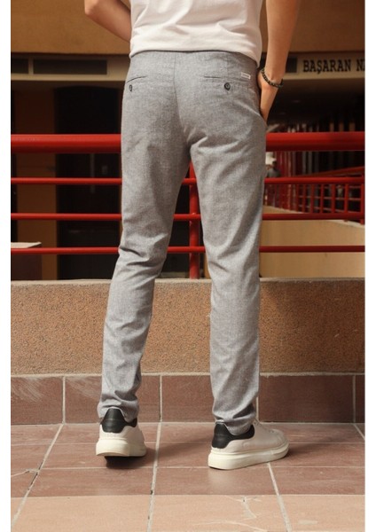 Erkek, pile detaylı beli bağcıklı-lastikli, pamuklu pantolon fırsatları