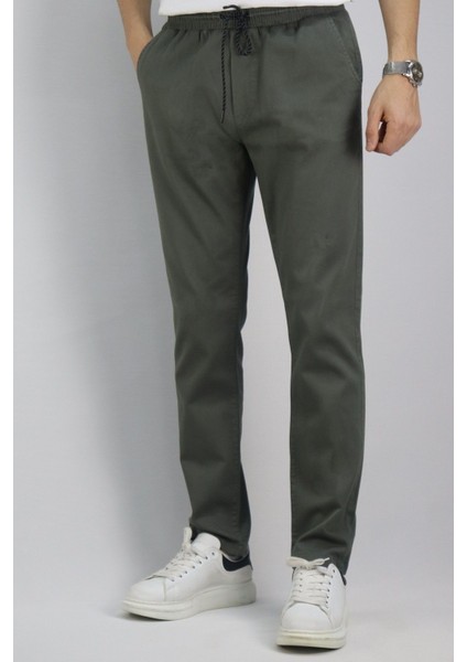 Erkek, Bel bağcıklı, Regular Fit, Dokuma pantolon