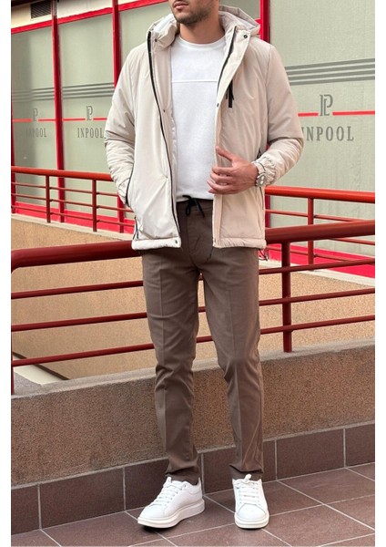 Erkek, bel bağcıklı, yandan lastikli, Regular-Fit, Old Money Culture pantolon modelleri
