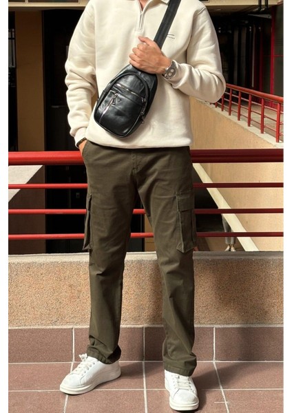 Baggy-oversize Kalıp, Kargo Cep, Gabardin Pantolon 23ınp274 fırsatları