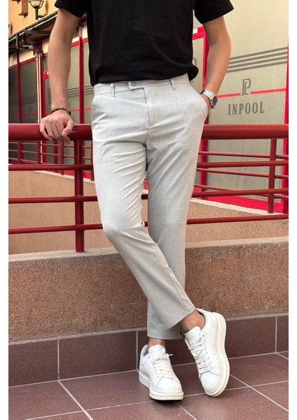 Erkek, dil detaylı, slim fit, Old Money Culture, Esnek dokuma Kumaş pantolon ASP02 fiyatları